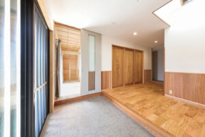 静岡市の注文住宅の玄関