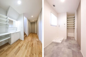 静岡市の注文住宅の洗面室