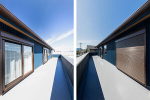 静岡市の注文住宅のバルコニー